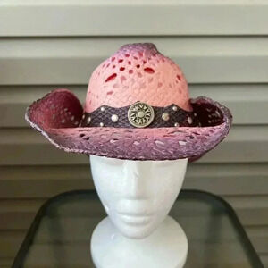 Western Express Cowgirl Pink-Purple Hat Sz S/M